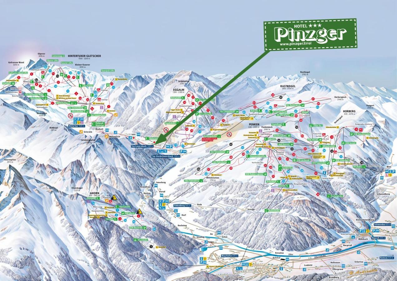 Hotel Pinzger Тукс Экстерьер фото